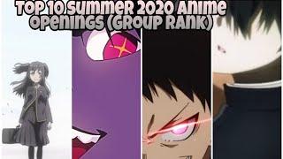 Top 10 Summer 2020 Anime Openings (Group Rank)