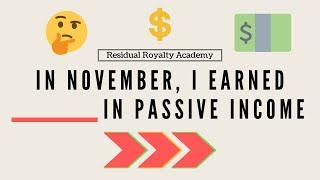 My November KDP Low Content Book Earnings (PROFIT) - Over 1000 Books Sold - Passive Income 2020