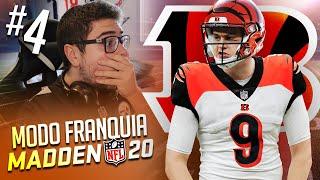 CAIRÃO NO FIELD GOAL PRA DECIDIR!!! ELE CONSEGUE? | Modo Franquia Madden 20 Ep.4