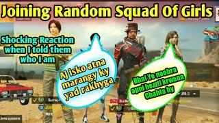 JOINING RANDOM SQUAD OF GIRL'S LIKE A BOT | Zalmi gaming | Best REACTIONS | Zalmi gaming