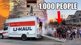 Hiding A College Party In A U-Haul Truck!