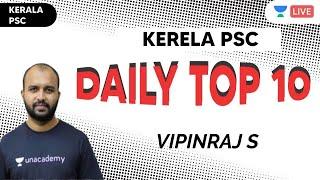 Daily Top 10 | Current Affairs | Kerala PSC 2020 | VIPINRAJ