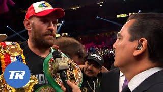 Tyson Fury Celebrates Victory over Deontay Wilder, Sings Walking in Memphis