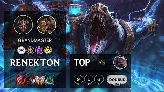 Renekton Top vs Poppy - KR Grandmaster Patch 10.6