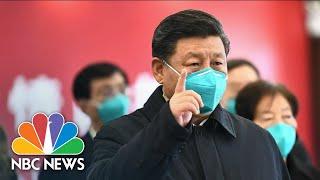 Watch China’s State TV Report On President Xi Visiting Wuhan – The Coronavirus Epicenter | NBC News
