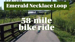 58-mile bike ride loop from Edgewater Park