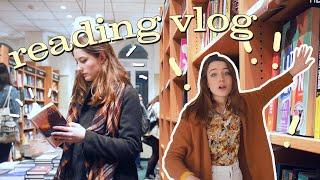 the MYSTERY of the lost book & bookshopping with friends // Reading vlog #2