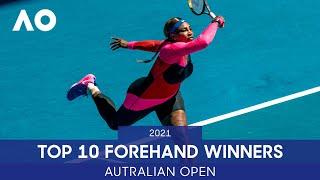 Top 10 Forehand Winners | Australian Open 2021