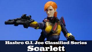 G.I. Joe Scarlett Hasbro Classified Series Wave 1 Action Figure Review