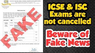 CISCE Clarifies ICSE (Class 10) and ISC (Class 12) Board Exams are NOT CANCELLED