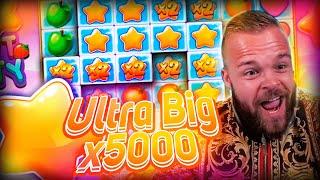 Streamer Record win 70.000€ on Fruit Party slot - Top 10 Biggest Wins of week #2