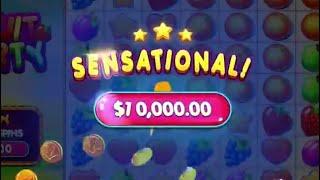 TOP 5 RECORD WINS OF THE WEEK ★ BOOM 5000X ON FRUIT PARTY SLOT