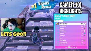 How Khanada Clutched Up in this Insane Top 10 of solo cash cup and gets his 3rd 1st place ($6000)