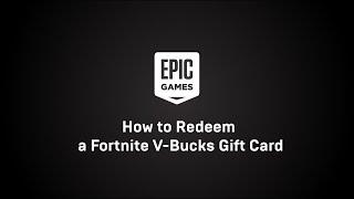 How to Redeem a Fortnite V-Bucks Gift Card | Fortnite Support