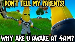 I met the CUTEST 10 Year Old Kid playing Fortnite at 4am!