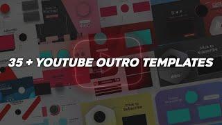 Top 35 + free youtube outro templates for youtube creators | Best end screen templates for free