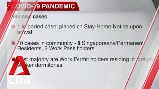 Singapore reports 188 new COVID-19 cases