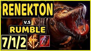 ROBO (RENEKTON) vs RUMBLE - 7/1/2 KDA TOP CHALLENGER GAMEPLAY - BR