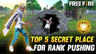 TOP 5 BEST SECRET PLACE IN RANK MATCH || GOLD TO GRANDMASTER IN ONE DAY 