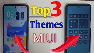 Starting Jun Top 3 Miui 12 Cool Themes | Miui Theme Customization | Control Centre Miui 12 Theme