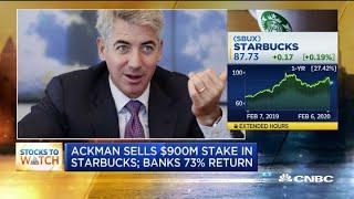 Billionaire investor Bill Ackman sells $900 million stake in Starbucks