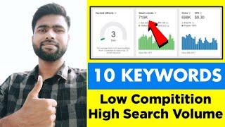Top 10 Low Competition Keywords | How To Find Low Competition Keywords | High CPC | Dsbihari