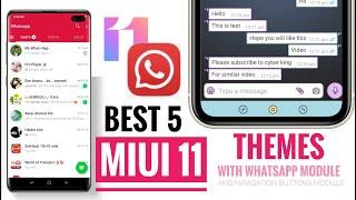 Top 5 MIUI 11 WhatsApp change themes | WhatsApp support themes on theme store part 2
