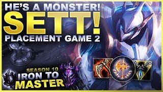 SETT IS A MONSTER! - Iron to Master S10 | League of Legends