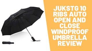 JUKSTG 10 Ribs Auto Open And Close Windproof Umbrella