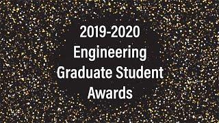 2019-2020 Engineering Graduate Program Awards