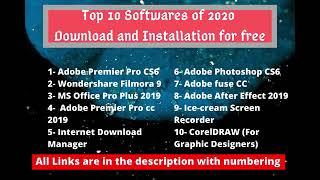 Top 10 Softwares of 2020   Download and Installation for Free