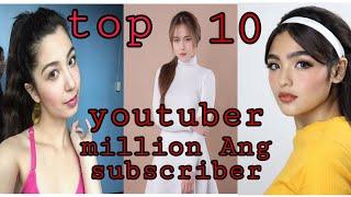 Mga ARTISTANG YouTuber na may milliong subscriber