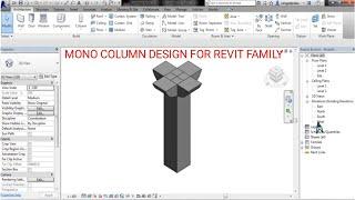 Classic mono column design for Revit architecture family | how to create column family in Revit
