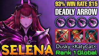 Selena 93% Win Rate S15 Unstoppable Abyssal Arrows - Top 1 Global Selena Dusky ×KatyCat× - ML