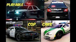 Top 10 PLAYABLE Police Cars In Racing Games!