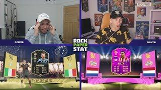 THIS IS INSANE!!! UNBELIEVABLE FUTURE STARS ROCK PAPER STAT vs REEV!!! (FUTURE STARS PACKS)