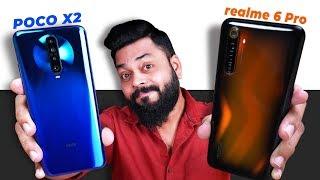 POCO X2 vs realme 6 Pro Detailed Comparison ⚡⚡⚡ Which is THE Best Smartphone Under 20,000?