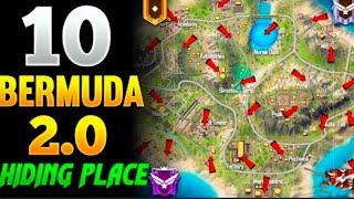 Top 10 Hiding Place For Rank Pushing | Top 10 Hiding Place In Bermuda Remastered |