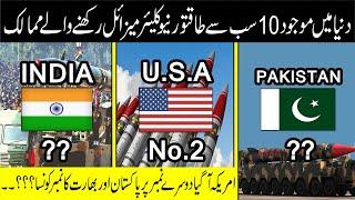Top 10 Most Powerful Nuclear Power Countries In The World || Ali Hamza ||