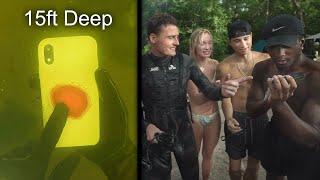 Surprising People With Their Phones I Found Underwater! (Their Reactions, Priceless)