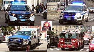 BEST OF: Police Cars, Fire trucks, Ambulances Responding Compilation with Sirens