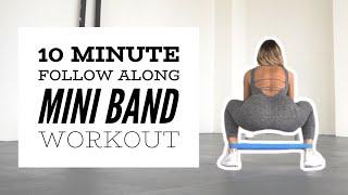 10 Minute Booty Band Follow Along Workout | Casi Davis