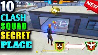 TOP 10 CLASH SQUAD SECRET PLACE IN FREE FIRE | CLASH SQUAD TIPS AND TRICKS IN FREE FIRE 2 DAY HEROIC