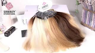 2020 newest virgin cuticle hair extensions color ring spring color swatch