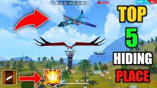 TOP 5 HIDING PLACE FOR RANK PUSH IN FREE FIRE // GLIDER IN RANK MODE // RANK PUSHING TIPS AND TRICK