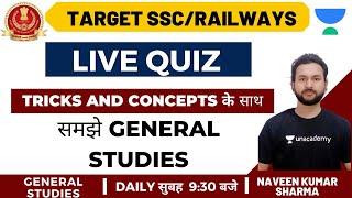 Live Quiz on General Studies | Target SSC CGL | Naveen Kumar Sharma