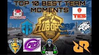 Top 10 Best Team Moments | PUBG MOBILE CLUB OPEN 2019