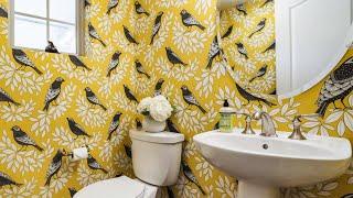 Top 30 Yellow Powder Room Ideas | Bathroom Design Ideas