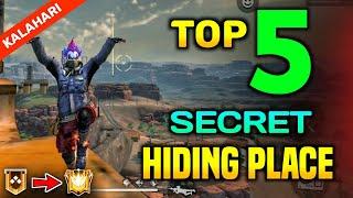 TOP 5 SECRET HIDING PLACE IN GARENA FREE FIRE || FREE FIRE TOP 5 SECRET LOCATIONS 2020