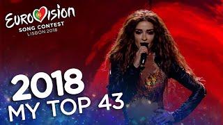 ESCTHROWBACK | Eurovision 2018: MY TOP 43 (2 years later)